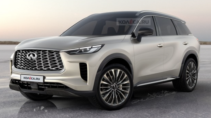 英菲尼迪qx60渲染图曝光定位中型suv